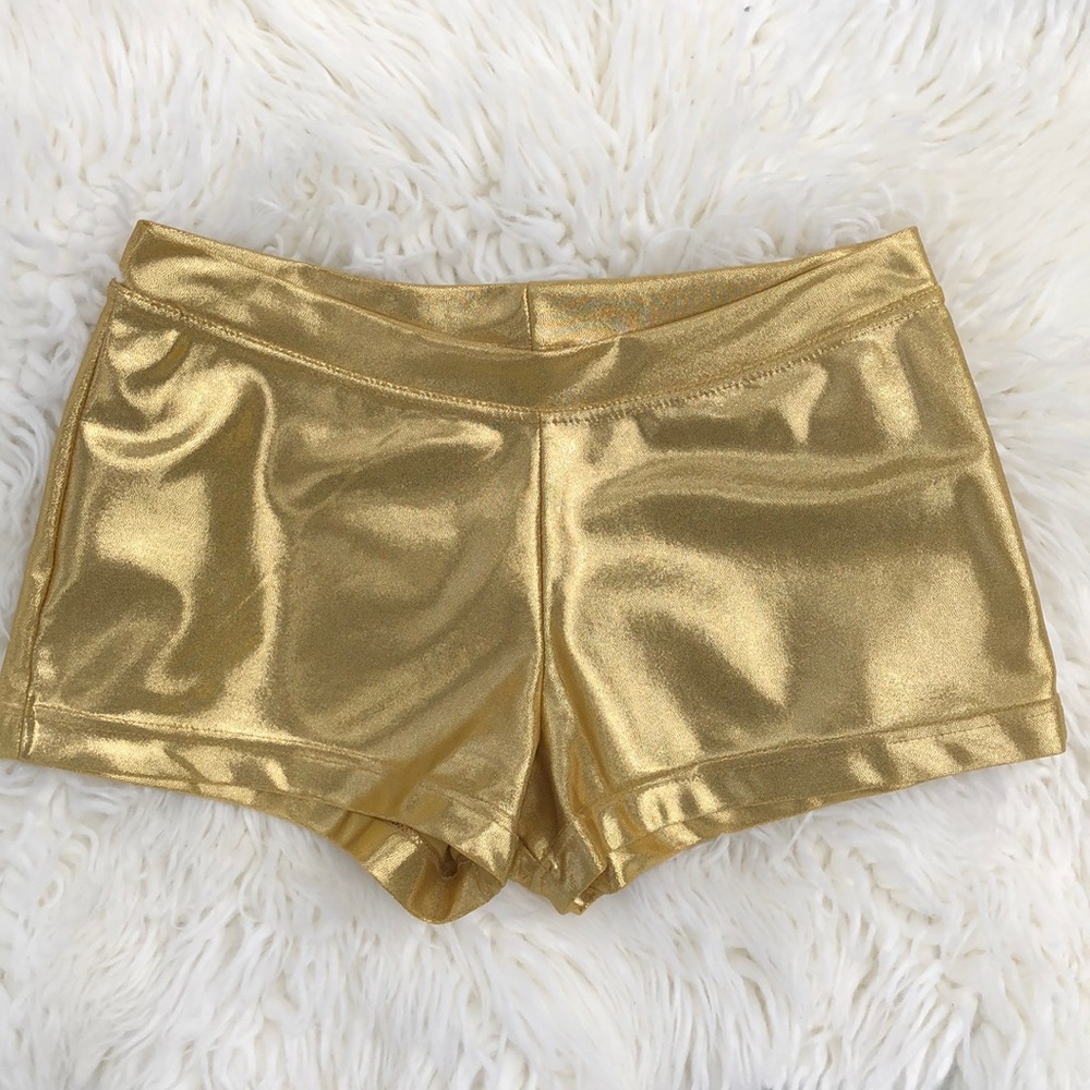 COPY - Capezio | Gold Spandex Shorts